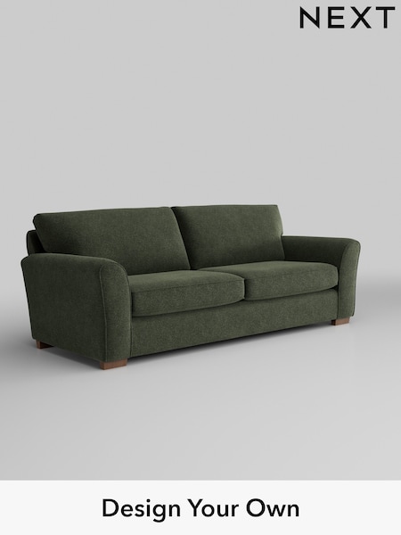 Boucle Chenille/Dark Moss Green Michigan Ii (W42041) | £1,125