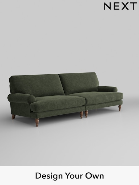 Boucle Chenille/Dark Moss Green Erin Deep Relaxed Sit (W42043) | £1,475