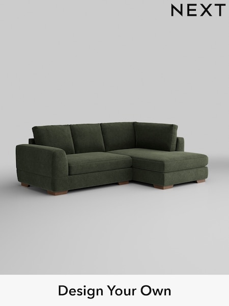 Boucle Chenille/Dark Moss Green Clayton (W42045) | £1,725