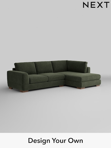 Boucle Chenille/Dark Moss Green Clayton (W42045) | £1,825