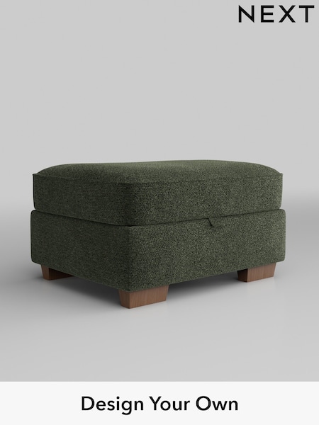 Boucle Chenille/Dark Moss Green Hayden Highback (W42047) | £499