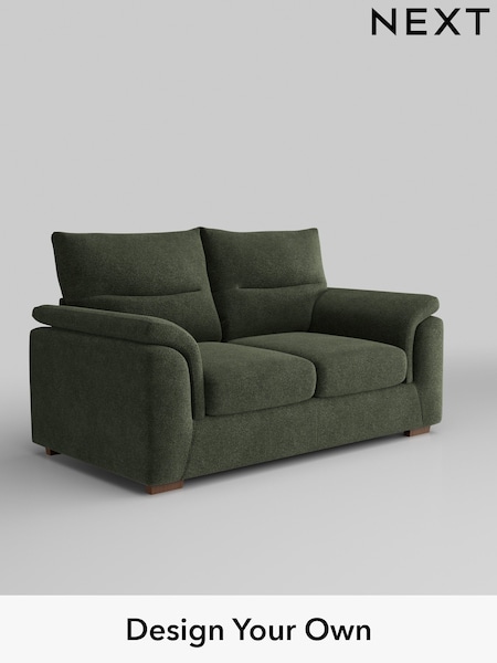 Boucle Chenille/Dark Moss Green Hayden Highback (W42047) | £1,125