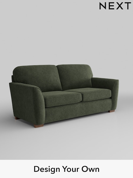 Boucle Chenille/Dark Moss Green Malvern (W42048) | £1,075