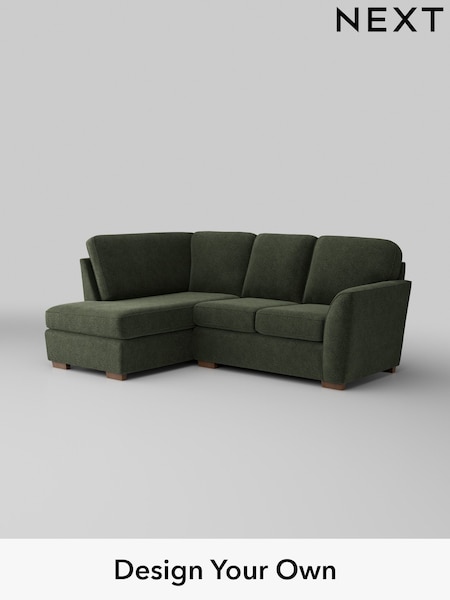 Boucle Chenille/Dark Moss Green Malvern (W42048) | £1,350