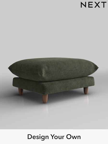 Boucle Chenille/Dark Moss Green Noa Deep Relaxed Sit (W42049) | £525