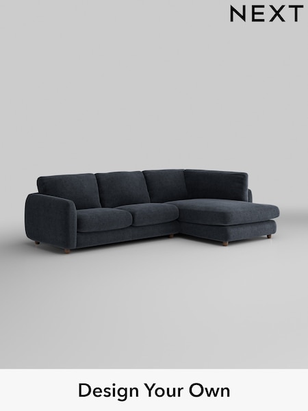 Boucle Chenille/Dark Slate Blue Aiden (W42050) | £1,825