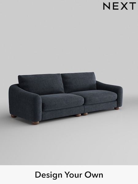 Boucle Chenille/Dark Slate Blue Arches (W42051) | £1,425