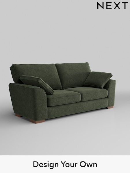 Boucle Chenille/Dark Moss Green Stamford (W42053) | £1,250