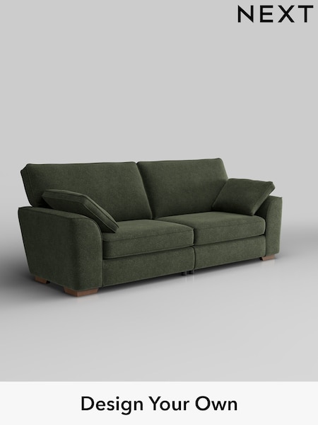 Boucle Chenille/Dark Moss Green Stamford (W42053) | £1,350