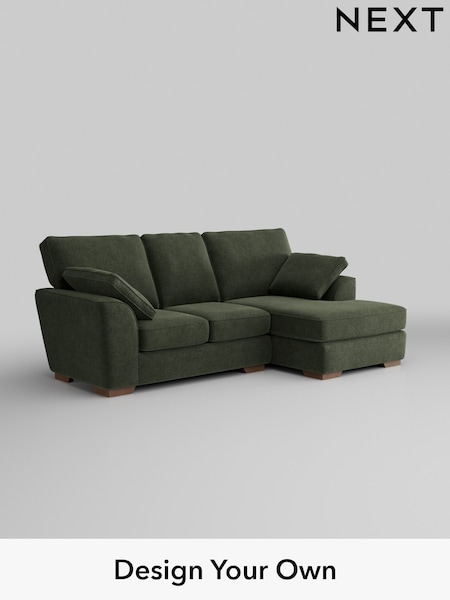 Boucle Chenille/Dark Moss Green Stamford (W42053) | £1,699