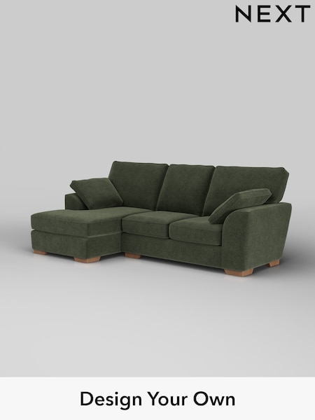 Boucle Chenille/Dark Moss Green Stamford (W42053) | £1,799