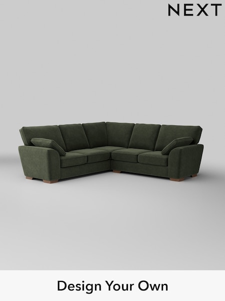 Boucle Chenille/Dark Moss Green Stamford (W42053) | £2,350