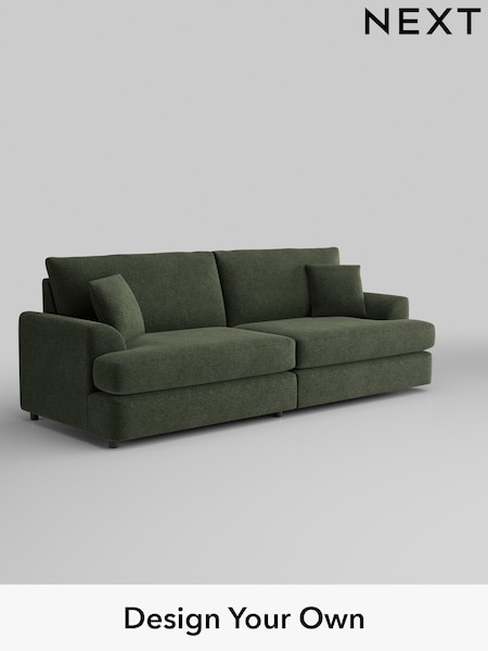 Boucle Chenille/Dark Moss Green Parker Platform (W42055) | £1,475