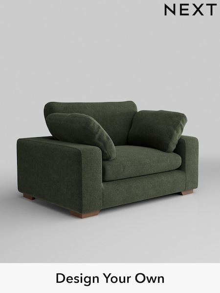 Boucle Chenille/Dark Moss Green N Premium The Snuggle Grand (W42056) | £1,599