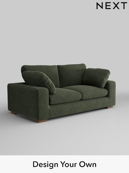 Boucle Chenille/Dark Moss Green N Premium The Snuggle Grand (W42056) | £1,799