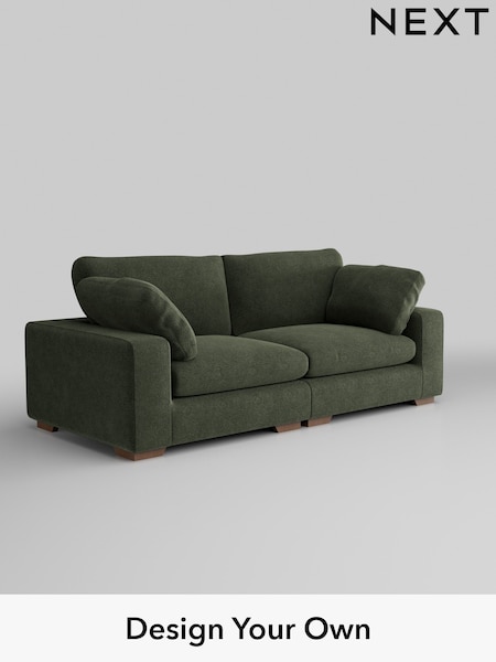 Boucle Chenille/Dark Moss Green N Premium The Snuggle Grand (W42056) | £1,899