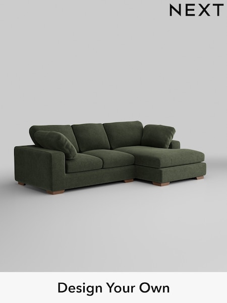 Boucle Chenille/Dark Moss Green N Premium The Snuggle Grand (W42056) | £2,575