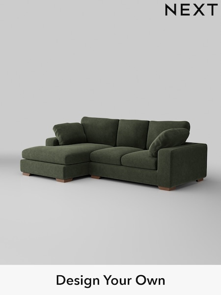 Boucle Chenille/Dark Moss Green N Premium The Snuggle Grand (W42056) | £2,675