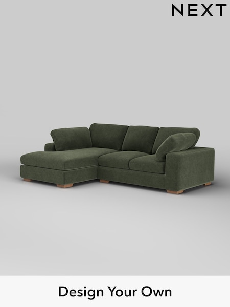 Boucle Chenille/Dark Moss Green N Premium The Snuggle Grand (W42056) | £2,650