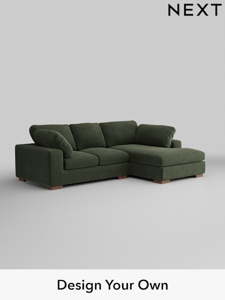 Boucle Chenille/Dark Moss Green N Premium The Snuggle Grand (W42056) | £2,650