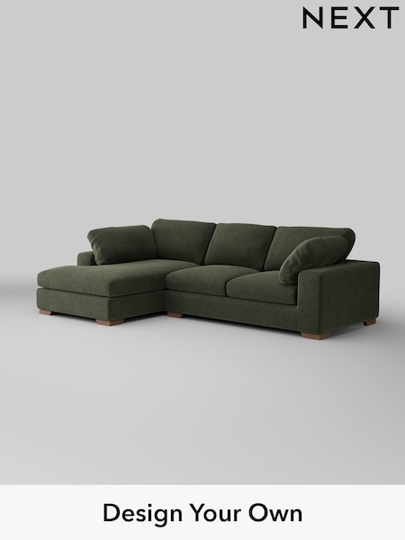 Boucle Chenille/Dark Moss Green N Premium The Snuggle Grand (W42056) | £2,750