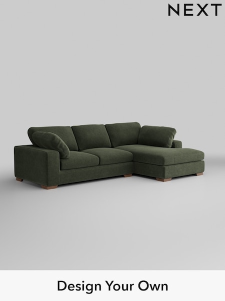 Boucle Chenille/Dark Moss Green N Premium The Snuggle Grand (W42056) | £2,750