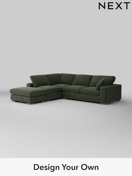 Boucle Chenille/Dark Moss Green N Premium The Snuggle Grand (W42056) | £3,499