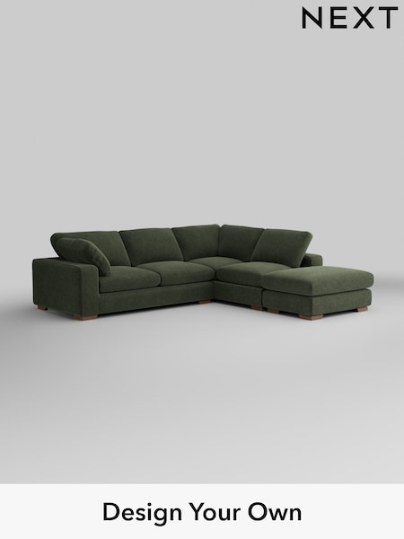 Boucle Chenille/Dark Moss Green N Premium The Snuggle Grand (W42056) | £3,499