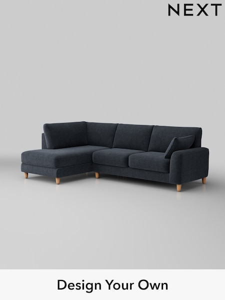 Boucle Chenille/Dark Slate Blue Campbell (W42059) | £1,875