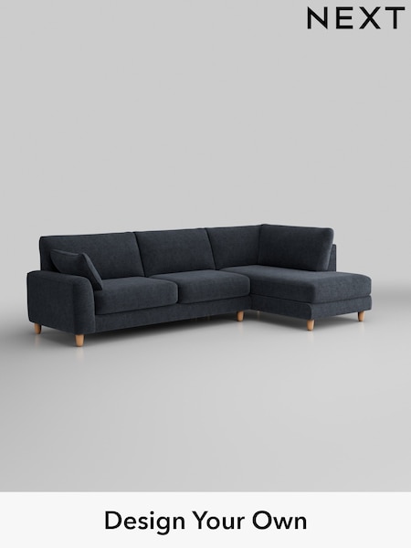 Boucle Chenille/Dark Slate Blue Campbell (W42059) | £1,975
