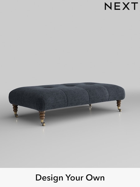 Boucle Chenille/Dark Slate Blue Erin Buttoned Back Deep Sit (W42060) | £499