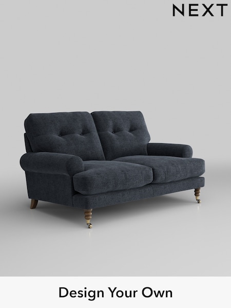 Boucle Chenille/Dark Slate Blue Erin Buttoned Back Deep Sit (W42060) | £1,175