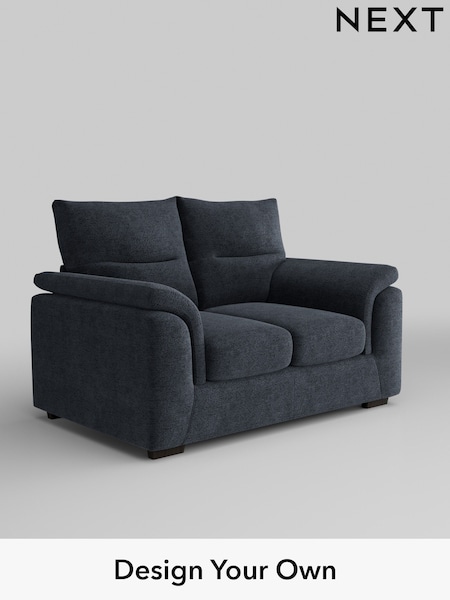 Boucle Chenille/Dark Slate Blue Hayden Highback (W42061) | £1,025