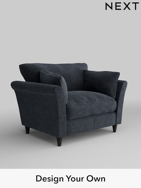 Boucle Chenille/Dark Slate Blue Hartley Relaxed Sit (W42062) | £925