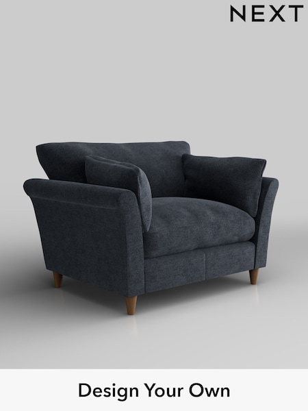 Boucle Chenille/Dark Slate Blue Hartley Relaxed Sit (W42062) | £1,025