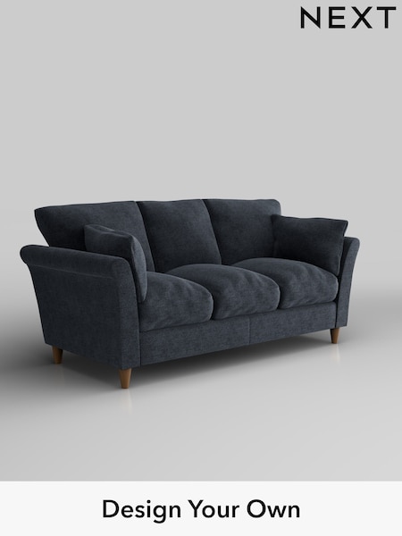 Boucle Chenille/Dark Slate Blue Hartley Relaxed Sit (W42062) | £1,275