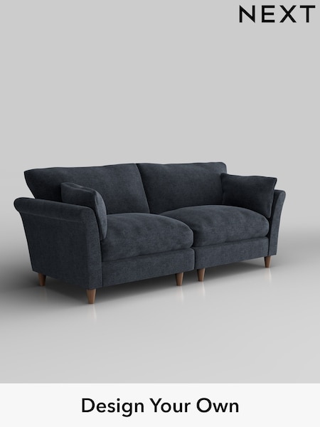 Boucle Chenille/Dark Slate Blue Hartley Relaxed Sit (W42062) | £1,375