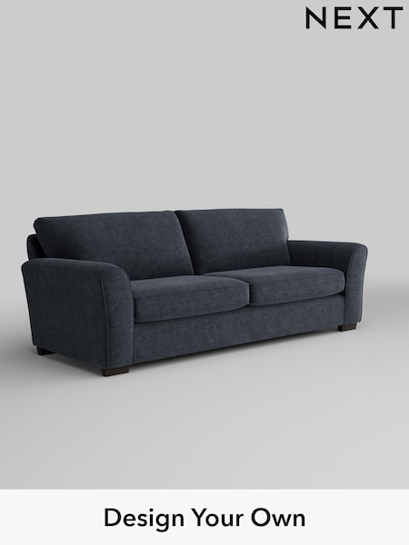 Boucle Chenille/Dark Slate Blue Michigan Ii (W42065) | £1,125