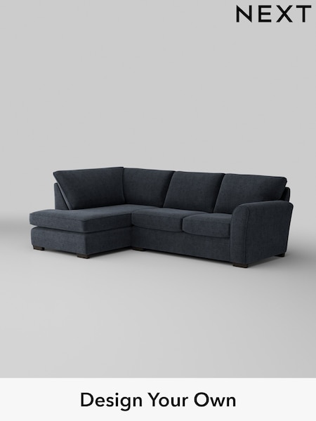 Boucle Chenille/Dark Slate Blue Michigan Ii (W42065) | £1,550
