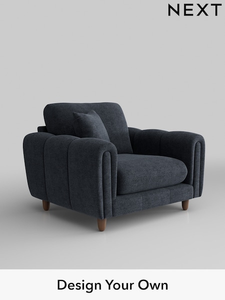 Boucle Chenille/Dark Slate Blue Odella (W42067) | £975