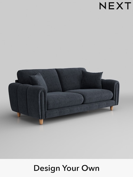 Boucle Chenille/Dark Slate Blue Odella (W42067) | £1,375