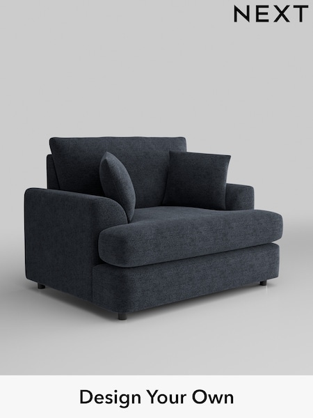 Boucle Chenille/Dark Slate Blue Parker Platform (W42068) | £975