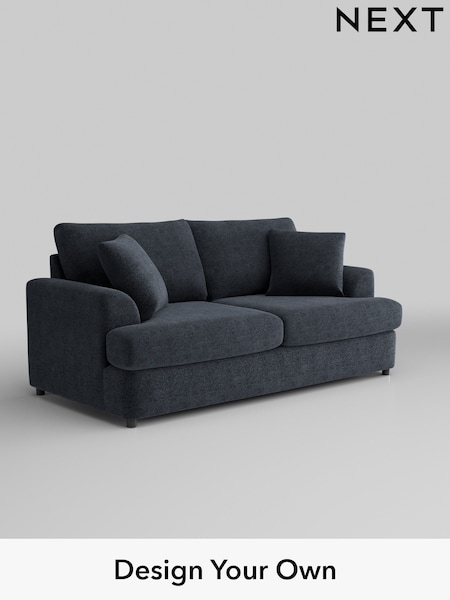 Boucle Chenille/Dark Slate Blue Parker Platform (W42068) | £1,275