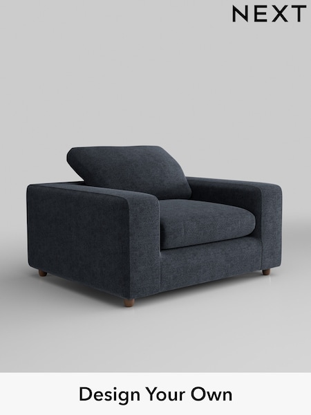 Boucle Chenille/Dark Slate Blue N Premium The Snuggle Grand (W42070) | £1,399