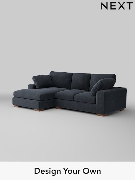 Boucle Chenille/Dark Slate Blue N Premium The Snuggle Grand (W42070) | £2,675