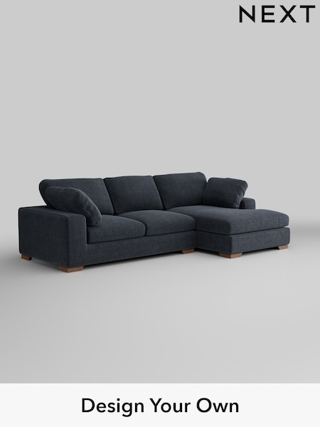 Boucle Chenille/Dark Slate Blue N Premium The Snuggle Grand (W42070) | £2,675
