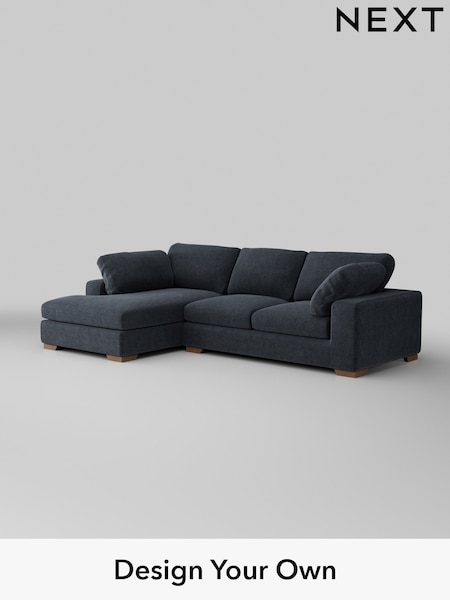 Boucle Chenille/Dark Slate Blue N Premium The Snuggle Grand (W42070) | £2,750