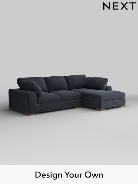 Boucle Chenille/Dark Slate Blue N Premium The Snuggle Grand (W42070) | £2,750