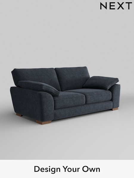 Boucle Chenille/Dark Slate Blue Stamford Grand Relaxed Sit (W42071) | £1,725