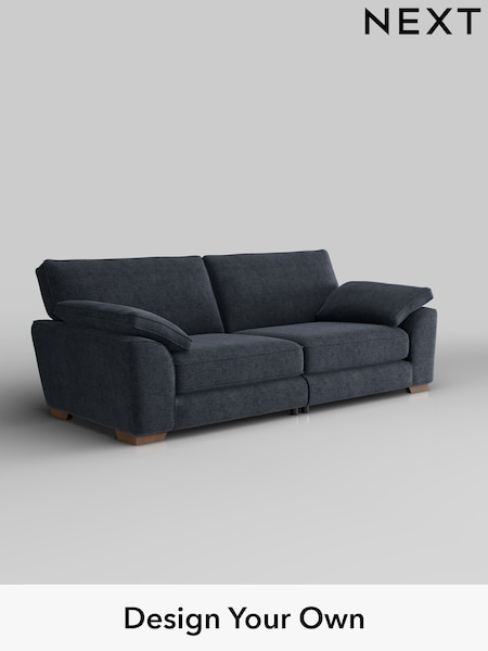 Boucle Chenille/Dark Slate Blue Stamford Grand Relaxed Sit (W42071) | £1,799